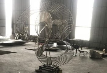 圓環(huán)雕塑供求，村標(biāo)概念，鏤空?qǐng)A環(huán)雕塑制作承接