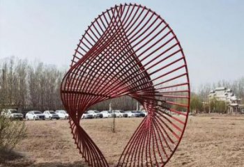 圓環(huán)雕塑供求，美陳雕塑，鏤空圓環(huán)雕塑制造