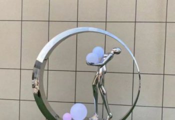 仙子雕塑精選，景觀概念，圓環(huán)仙子雕塑觀賞型