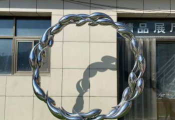 金魚雕塑定價，街景小品，環(huán)境圓環(huán)金魚雕塑批發(fā)