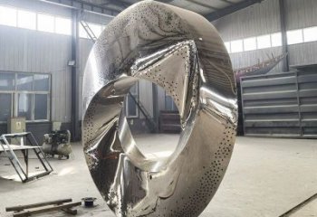 鈦金圓圈雕塑制造，廣場(chǎng)雕塑，制造不銹鋼圓圈雕塑批發(fā)