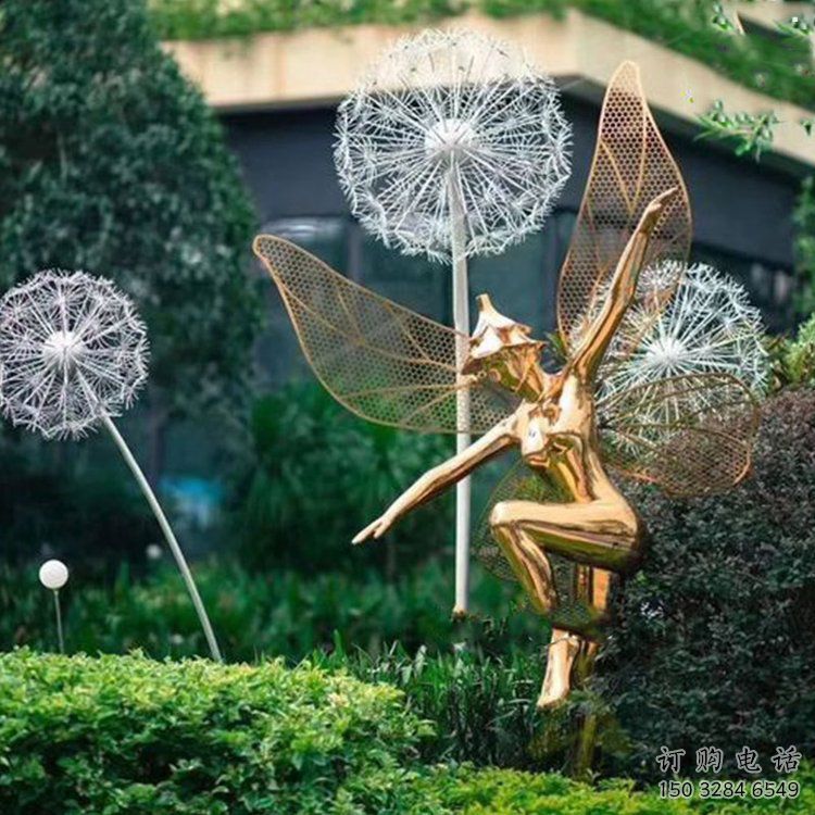 小精靈雕塑，抽象卡通雕塑，美陳人物擺件