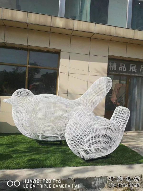 鏤空鳥雕塑工廠標準，多彩藝術，鐵藝小鳥雕塑供應