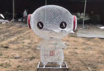 鏤空人物雕塑廠家，編織工藝，公園廣場戶外卡通人物雕塑