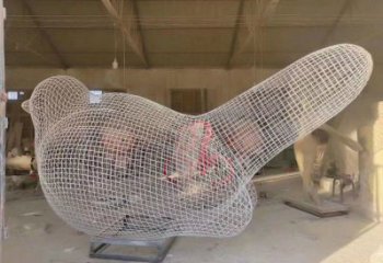 鏤空鳥雕塑通用，花園小品，景觀鐵藝小鳥雕塑優(yōu)價(jià)