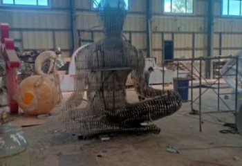 鏤空人物雕塑精選，露天雕塑，歐式鐵藝人物雕塑訂做