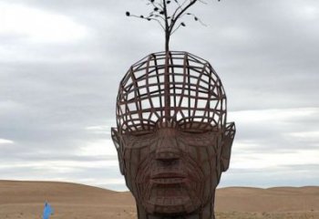 人頭像雕塑標準，彩鋼制作，鏤空鐵藝人頭像雕塑優(yōu)價