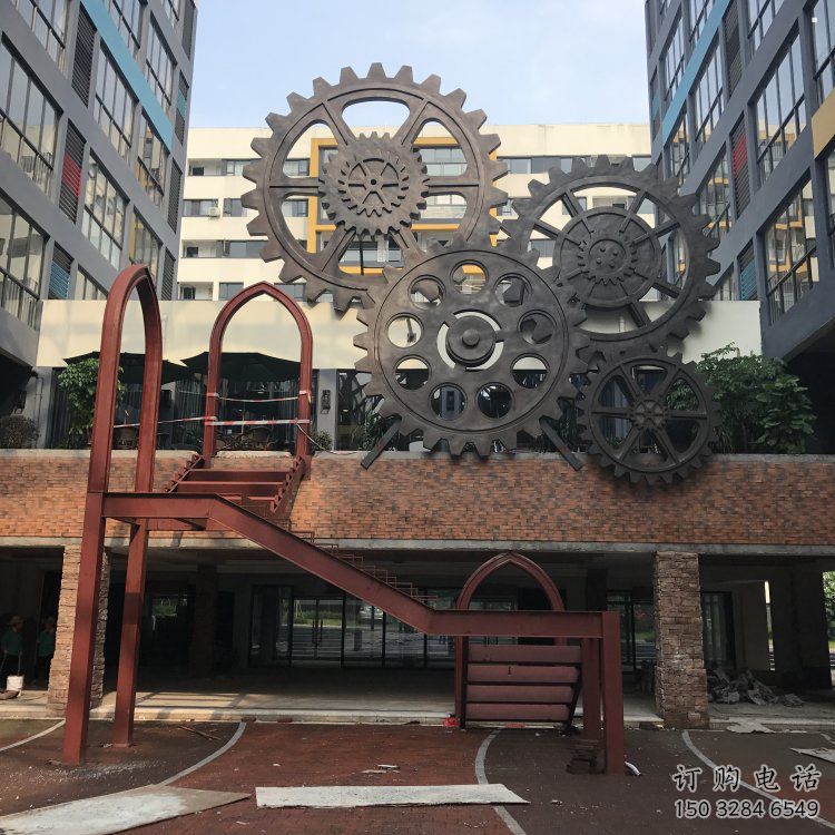 創(chuàng)意齒輪雕塑