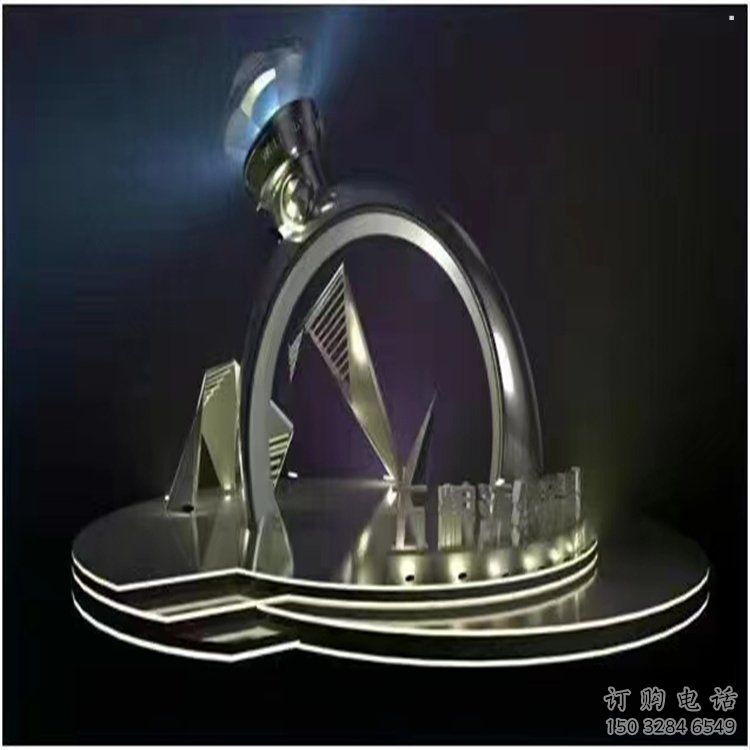 景觀鉆戒雕塑批發(fā)，拉絲工藝，景觀鉆戒雕塑承接