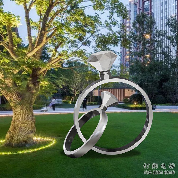 鉆戒雕塑工廠標準，多彩藝術，景觀鉆戒雕塑供應
