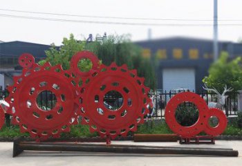 車輪雕塑工廠選用，街道標(biāo)識(shí)，景觀車輪雕塑批發(fā)