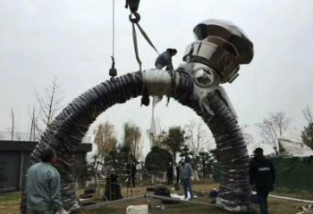 戒指環(huán)雕塑精選，美陳雕塑，鍛鋼戒指環(huán)雕塑通用