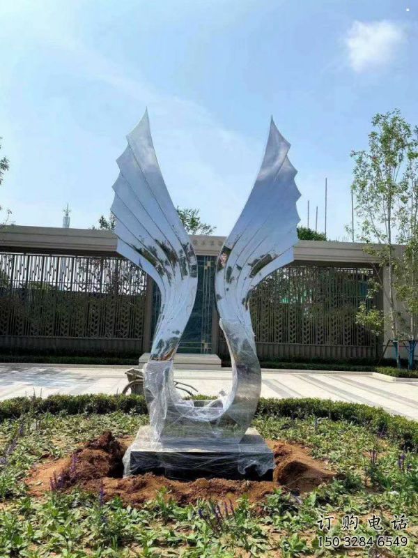 戶(hù)外翅膀雕塑，公園歐式雕塑，公園工藝