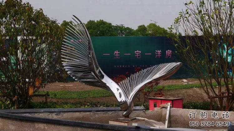 廣場鳥翅雕塑供求，露天雕塑，不銹鋼鳥翅雕塑標(biāo)準(zhǔn)