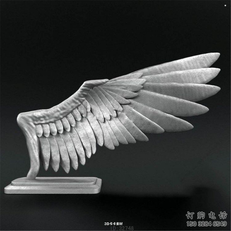鳥(niǎo)翅雕塑選用，小區(qū)擺件，大型不銹鋼鳥(niǎo)翅雕塑公司