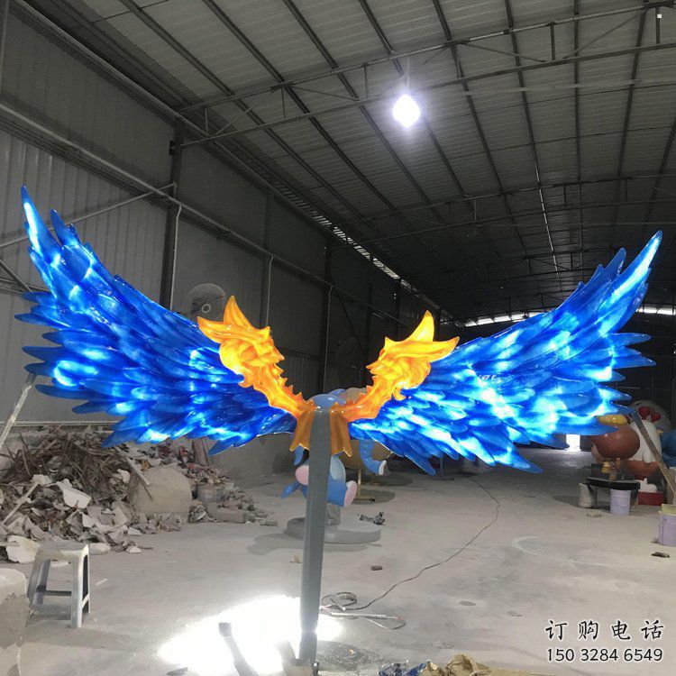 羽翼雕塑觀賞型，公園小品，不銹鋼羽翼雕塑常用