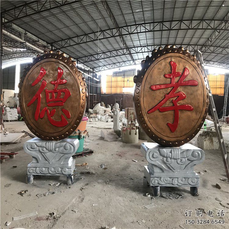 景觀鑼鼓雕塑制造商，校園雕塑，不銹鋼鑼鼓雕塑供給