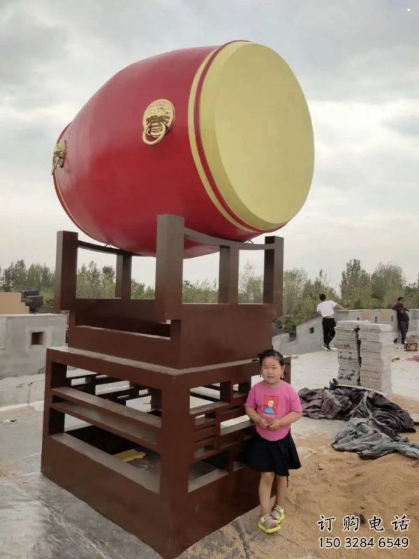 商場鑼鼓雕塑常用，公園小品，房地產不銹鋼鑼鼓雕塑生產商