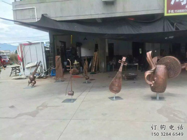 樂器雕塑裝飾精品，景觀概念，景觀銅鼓雕塑通用