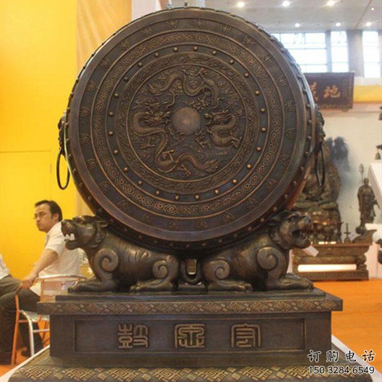 中式銅鼓雕塑定價，街頭雕塑，銅鼓雕塑工程制作精選
