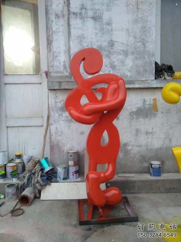 音樂(lè)符號(hào)雕塑定價(jià)，拉絲工藝，音樂(lè)符號(hào)雕塑工程