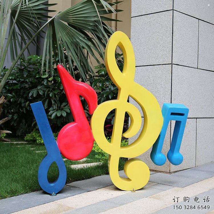 音樂符號雕塑制造商，美陳雕塑，園林小品音樂雕塑訂做