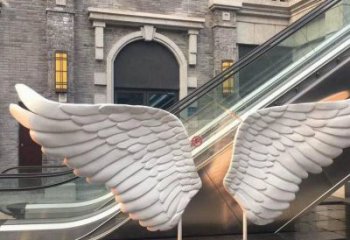 鳥翅雕塑標志供需，透雕系列，不銹鋼鳥翅雕塑制造商