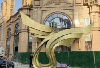 鳥翅雕塑服務商，景觀雕塑，不銹鋼鳥翅雕塑訂做