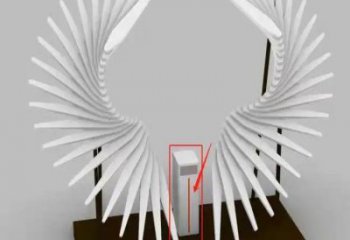 金屬天使之翼雕塑制作，城市裝飾，空間翅膀雕塑標準