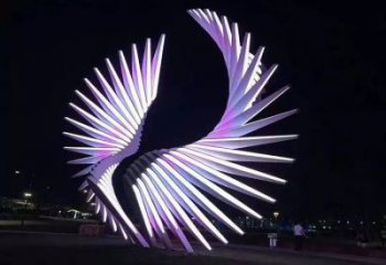 天使之翼雕塑制造商，城市雕塑，公園廣場翅膀雕塑觀賞型
