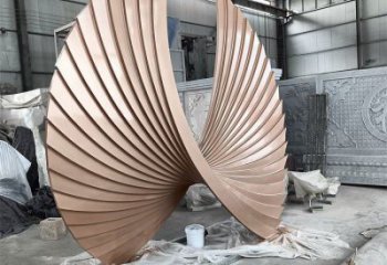 抽象羽翼雕塑展品，小區(qū)雕塑，不銹鋼羽翼雕塑制作精選