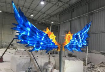 羽翼雕塑供給，美陳雕塑，不銹鋼羽翼雕塑廠