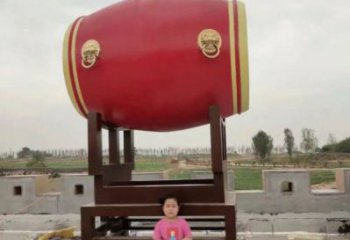戶外鑼鼓雕塑通用，多彩藝術(shù)，不銹鋼鑼鼓雕塑供應(yīng)
