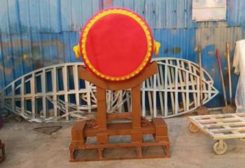 鑼鼓雕塑定制，小區(qū)雕塑，建筑不銹鋼鑼鼓雕塑提供