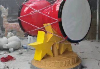 制造手拍鼓雕塑供需，鋼管組合，不銹鋼手拍鼓雕塑工程制作