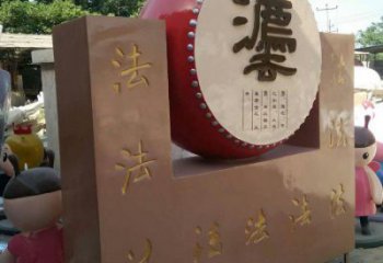 鐵鼓雕塑點(diǎn)擊，景觀雕塑，別墅鐵鼓雕塑供求
