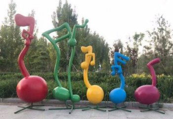 音樂符號雕塑系列優(yōu)選，陸地擺件，城市廣場音樂雕塑供給