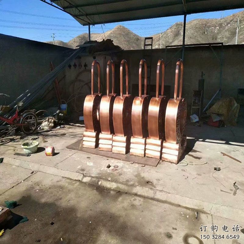 廣場鎖子雕塑供需，廣場雕塑，玻璃鋼鎖子雕塑定制