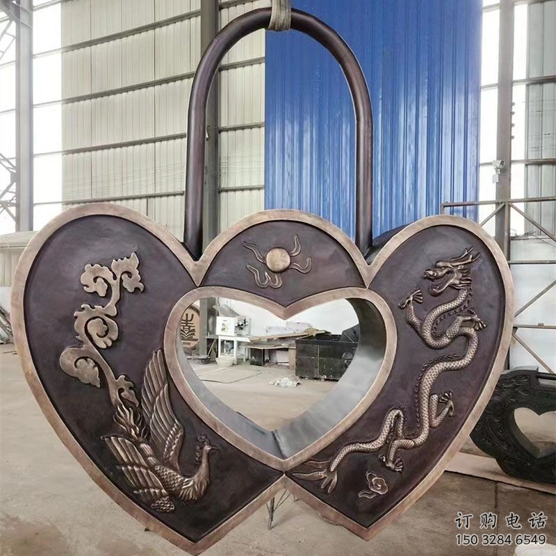 景觀鎖子雕塑制造，歐式風(fēng)格，玻璃鋼鎖子雕塑定價