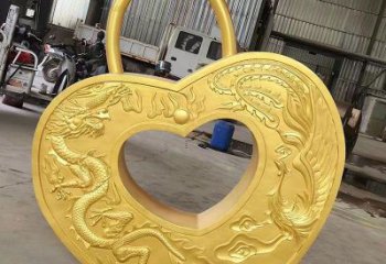 景觀鎖子雕塑供需，彩鋼制作，大型玻璃鋼鎖子雕塑公司