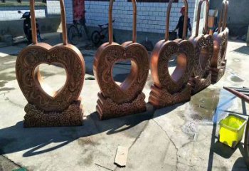 社區(qū)鎖子雕塑常用，景觀概念，玻璃鋼鎖子雕塑展品