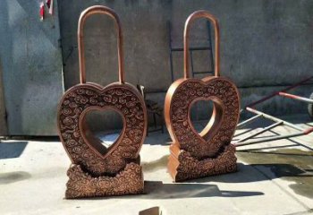 鎖子雕塑制造商，城區(qū)小品，城市鎖子雕塑定制