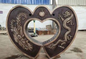 環(huán)境同心鎖雕塑批發(fā)，拉絲工藝，小品鎖子雕塑承接