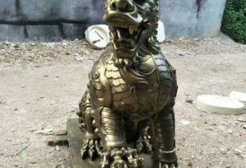 阜陽(yáng)校園麒麟雕塑，拉絲海洋雕塑，卡通主題