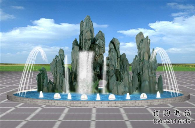 金昌電影變頻噴泉雕塑，水景噴泉雕塑承接