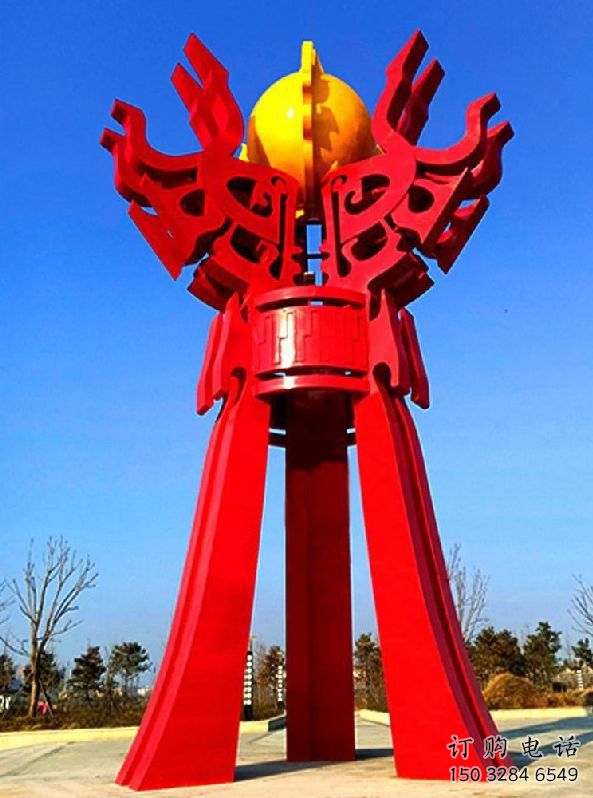 梧州精神堡壘火球雕塑，城市建筑雕塑，創(chuàng)意藝術(shù)設(shè)計