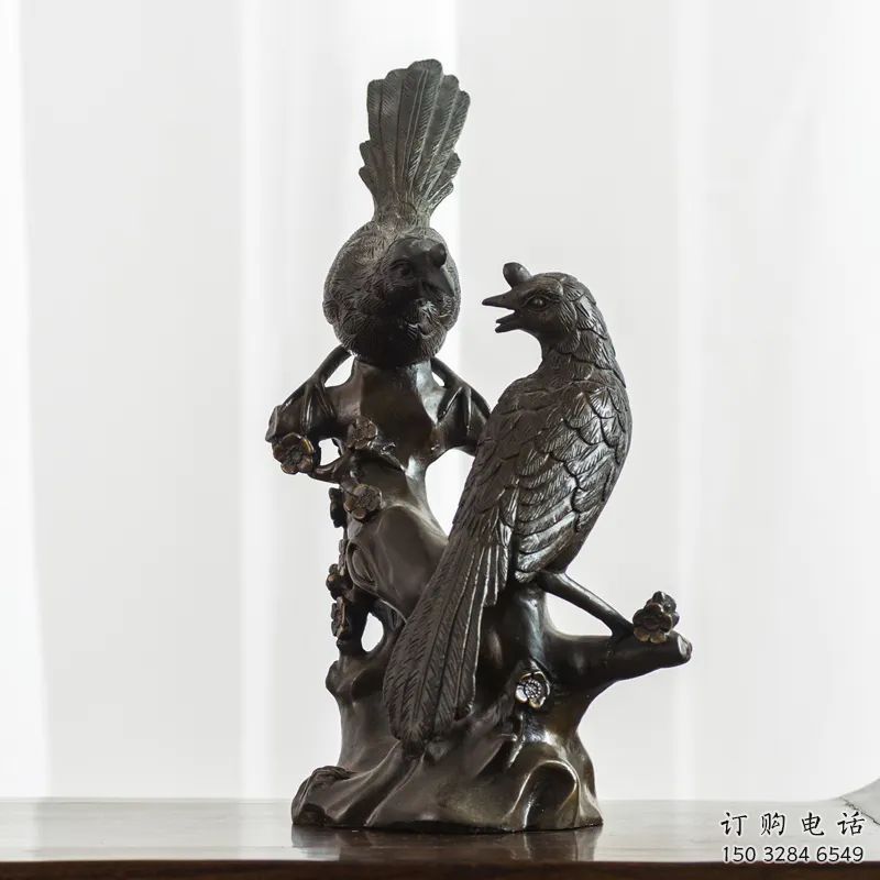 百色園林喜鵲雕塑