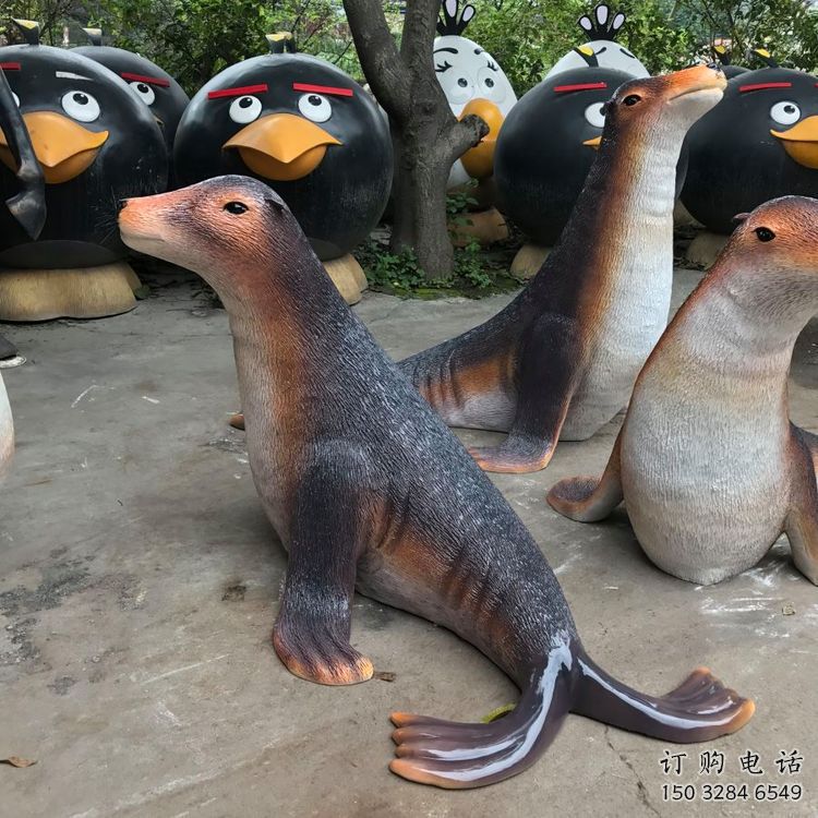 小河園林海豹雕塑