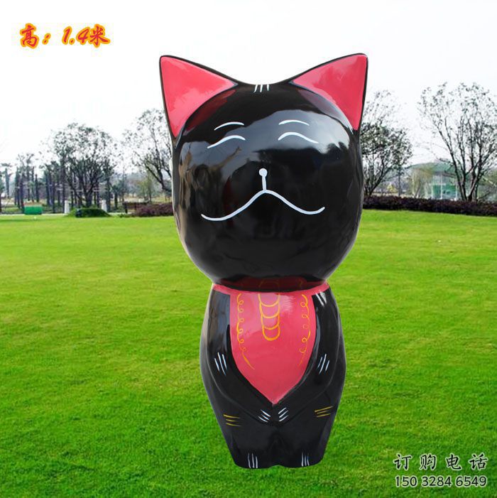 澄邁廣場(chǎng)小貓雕塑，動(dòng)物擺件，仿古工藝