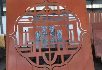 廈門鏤空景墻雕塑，耐候鋼鏤空工藝設(shè)計(jì)